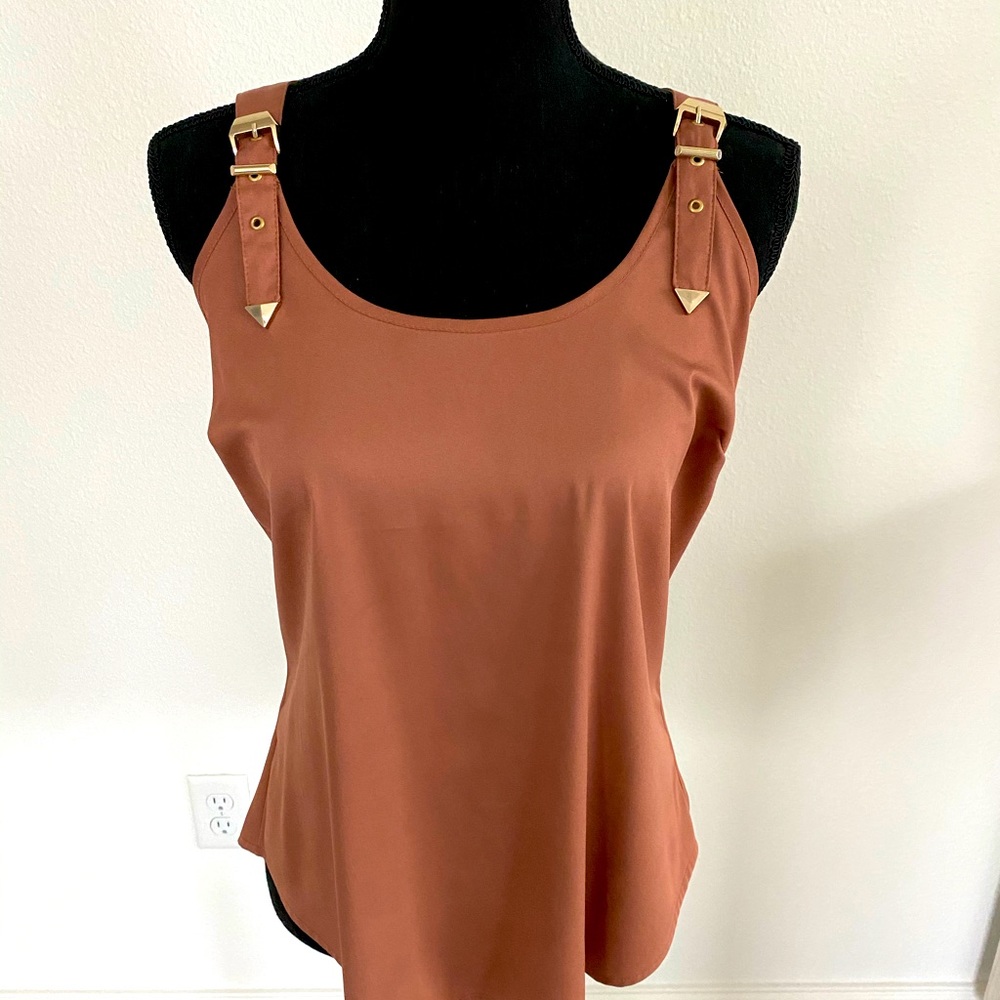 2B Bebe Brown Tank Too - Size M